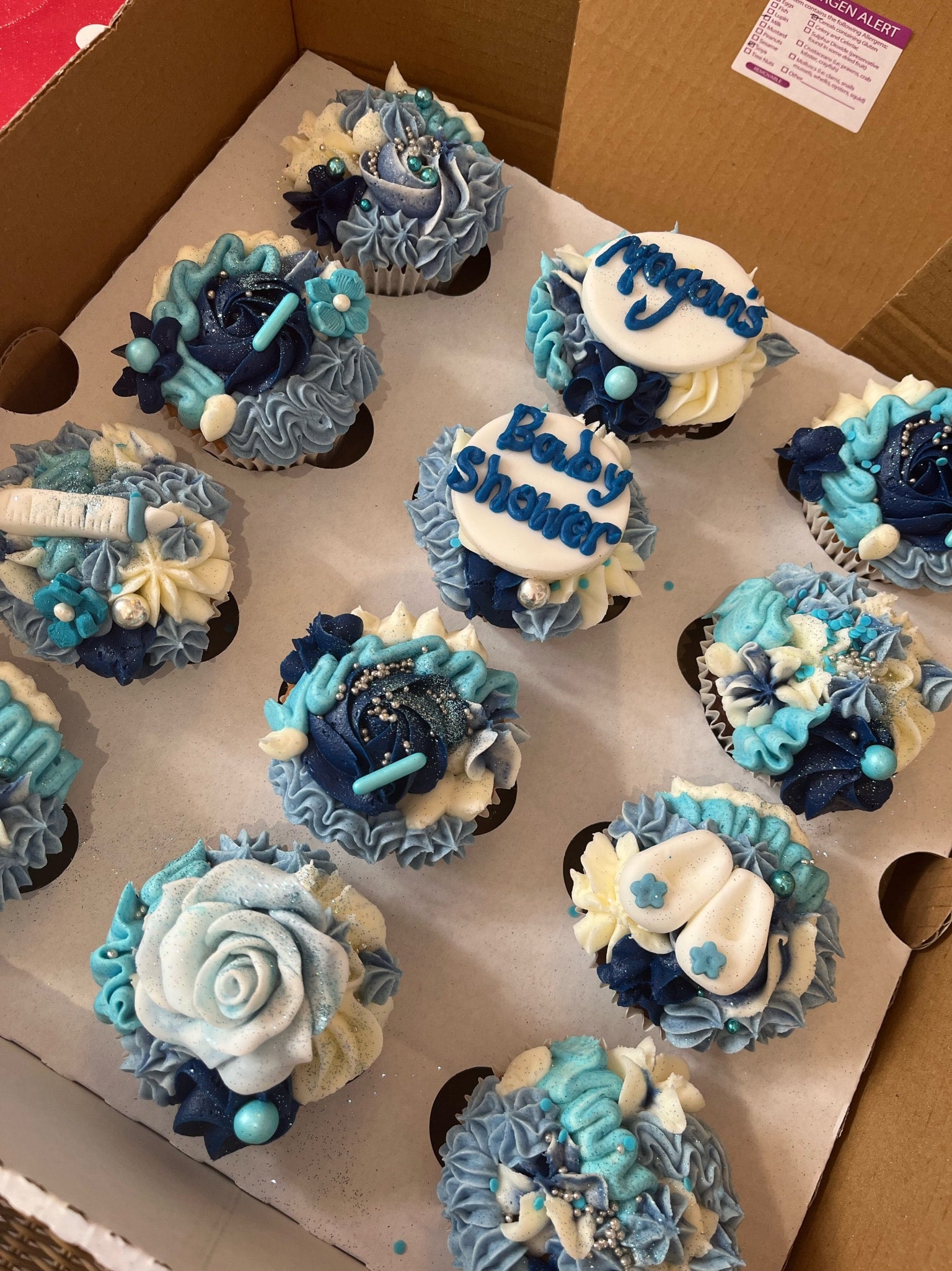 Sweet Baby Shower Cupcakes Mrs Browns Bakery Plymouth