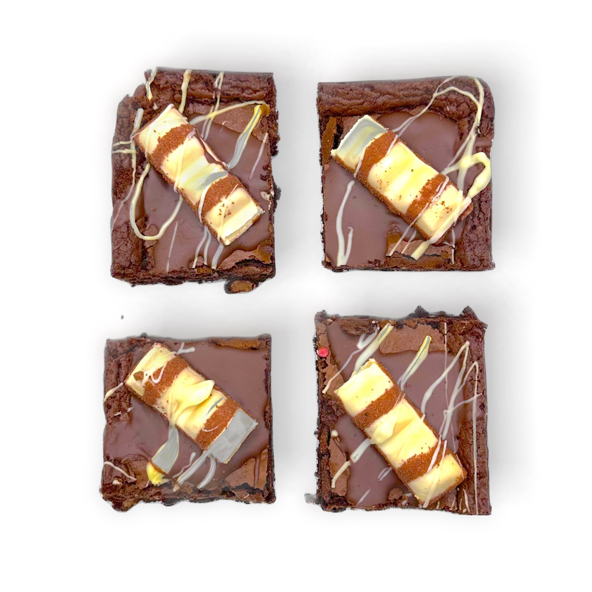 White Kinder Bueno Brownie Delight UK Brownie Delivery Mrs Browns
